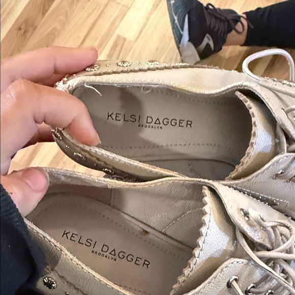 Kelsi Dagger Tan Studded Men\'s Oxfords main image 6